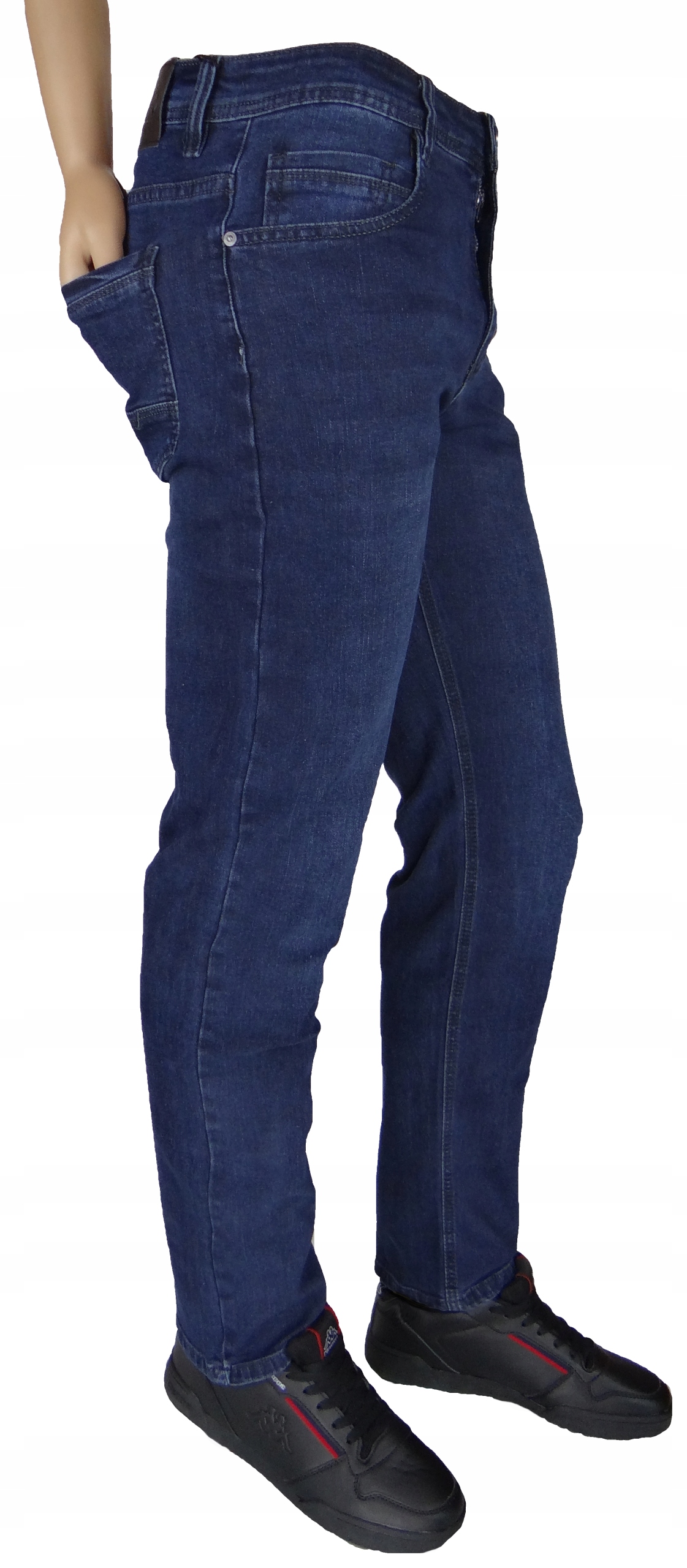 Spodnie Jeans Męskie Rozciągliwe Granat W31L32 GML Są Inne Rozmiary Zapięcie zamek