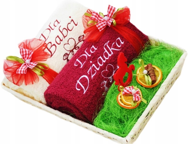 PREZENT na ŚWIĘTA Ręczniki z Haftem dla Teściów Kod producenta Imie Teścia Teściowej haft