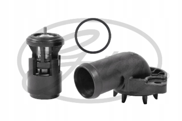 TERMOSTAT 87°C + KRÓCIEC AUDI SEAT SKODA VW 1.4