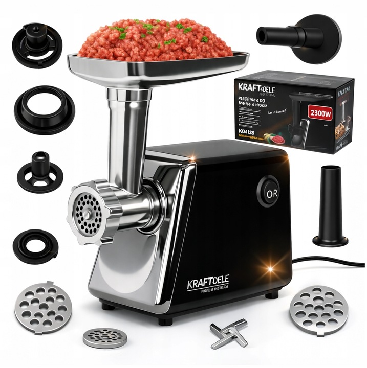 Mlýnek Na Maso 2200 W 3 Mlecí Disky, Silný A Robustní Stroj