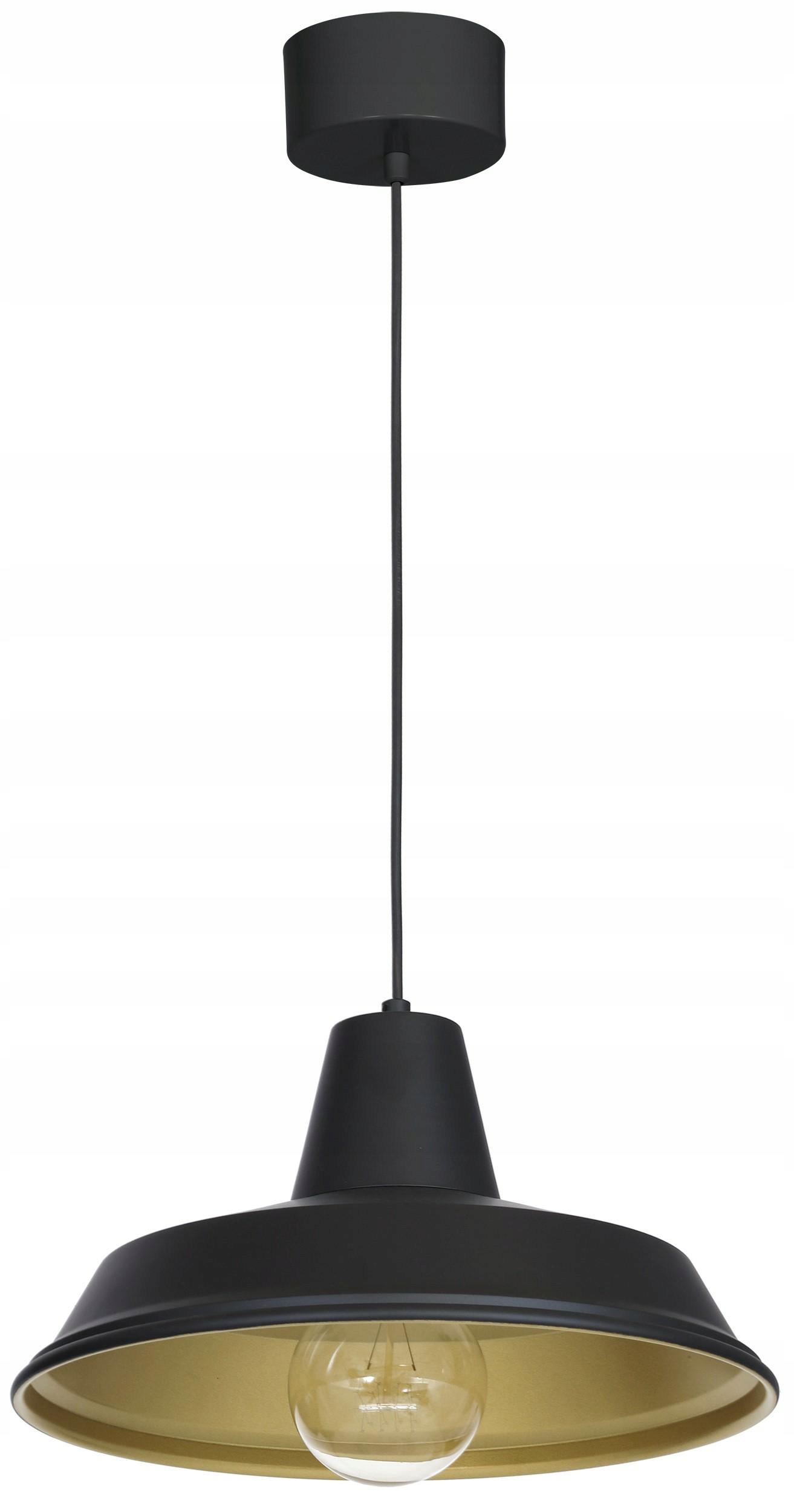 Závěsná lampa Class Černá Zlatá klasická elegance do obývacího pokoje