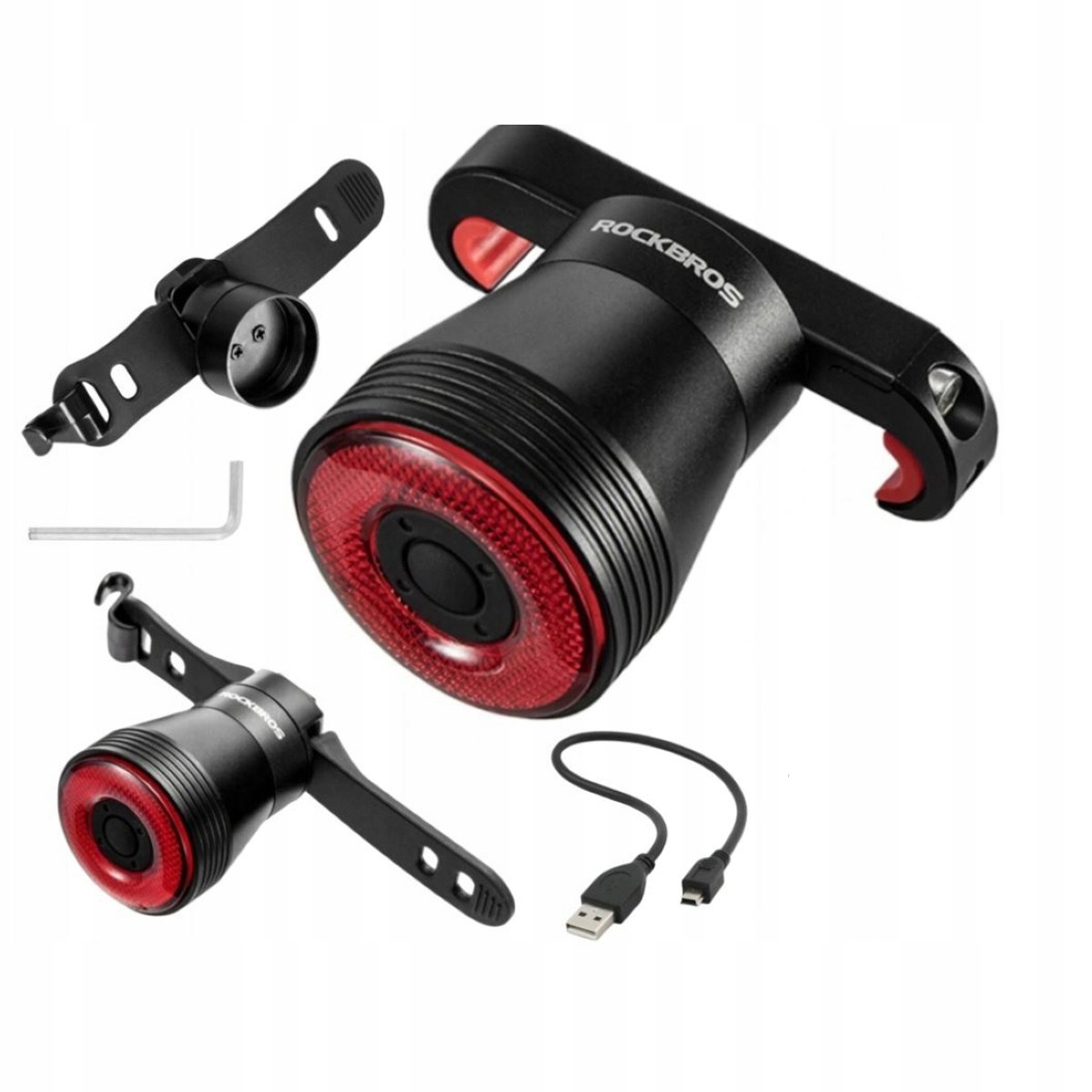 

Tylna lampka rowerowa Led Rockbros Q5 Usb 400mAh