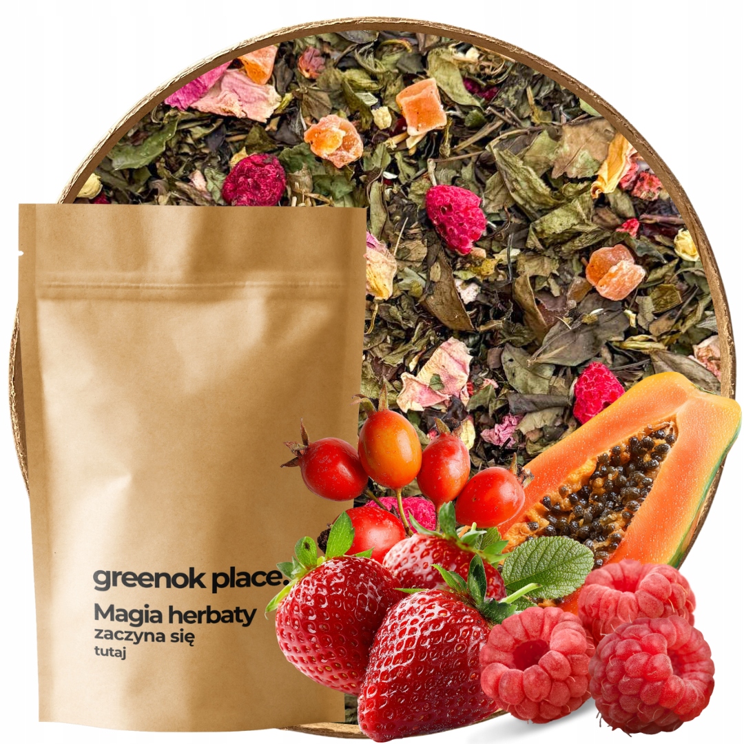 Bílý Čaj Fruit Fantasy 1000g Jahoda Jahoda Papája Jasmín