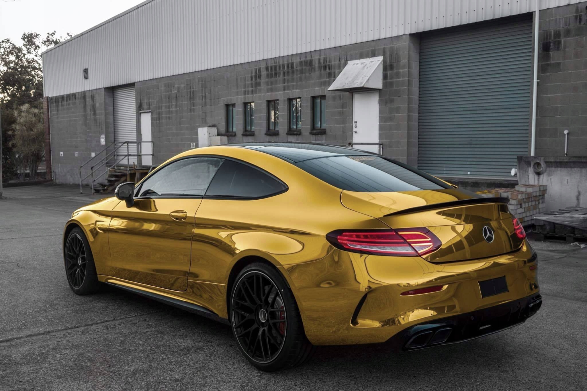 FOLIA ZŁOTA ZŁOTY CHROM CHROMOWANA 152cm OKLEINA SAMOCHODOWA SAMOPRZYLEPNA Długość 50 cm