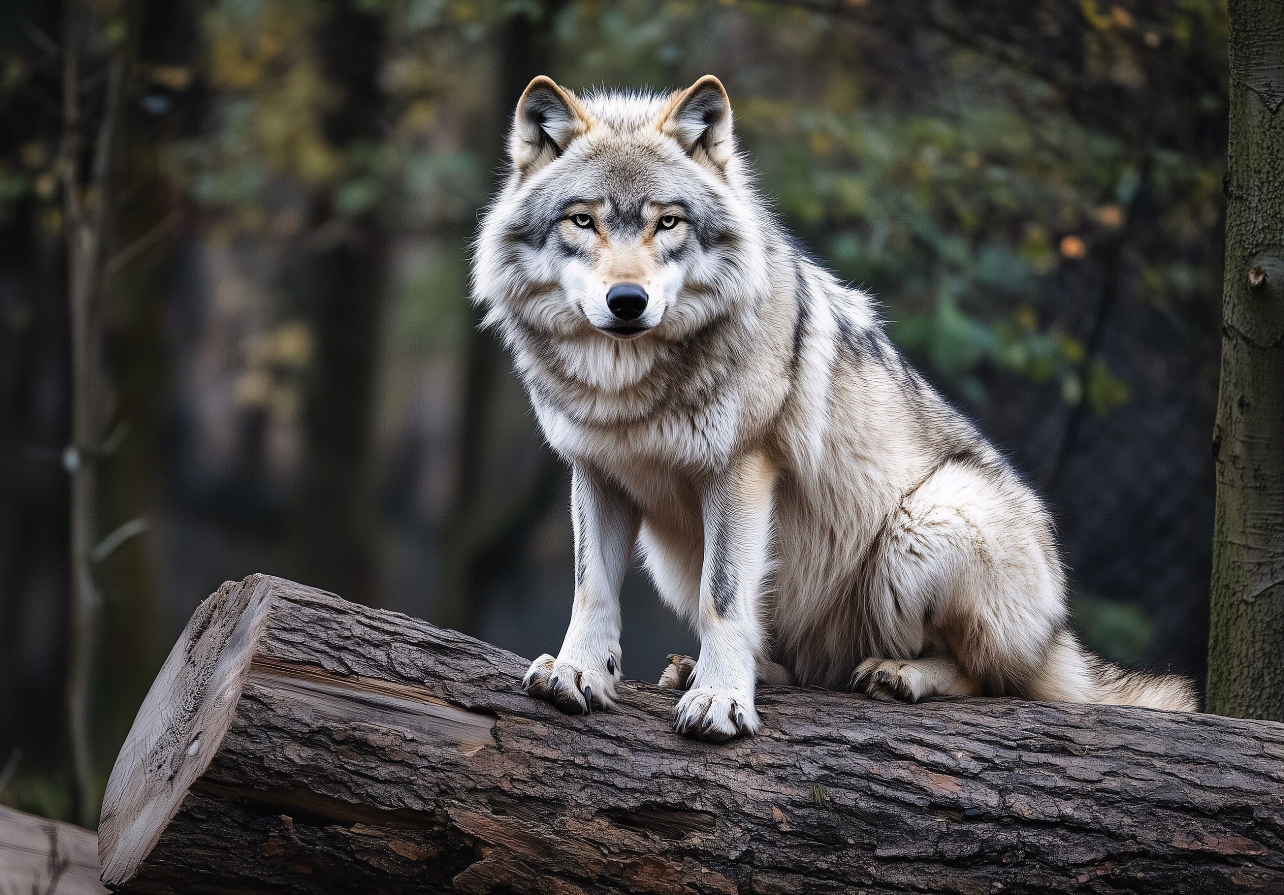 Vliesová fototapeta Lesní vlk Hluboké tajemství přírody 350x250 lepidlo