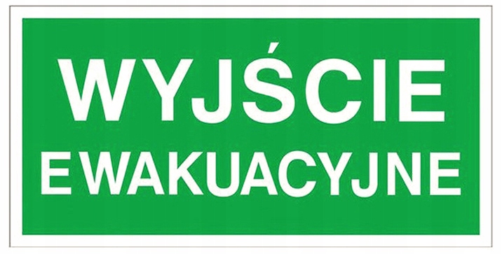 

Znak Wyjście Ewakuacyjne Naklejka Odbl Z-2E-FS