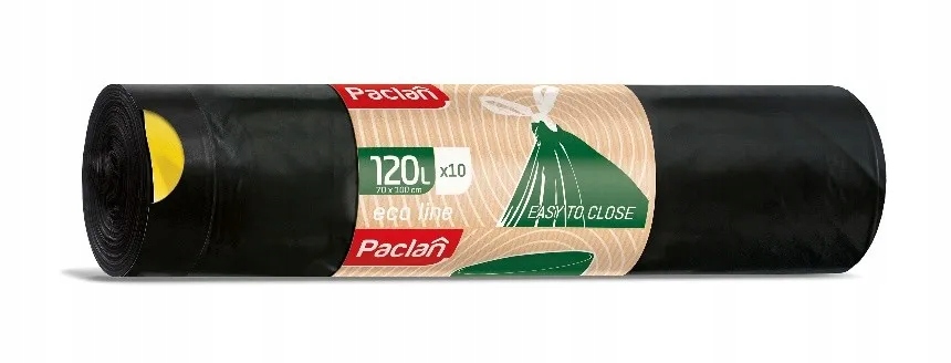 

Paclan Economic Czarne worki na śmieci 120l, 10szt