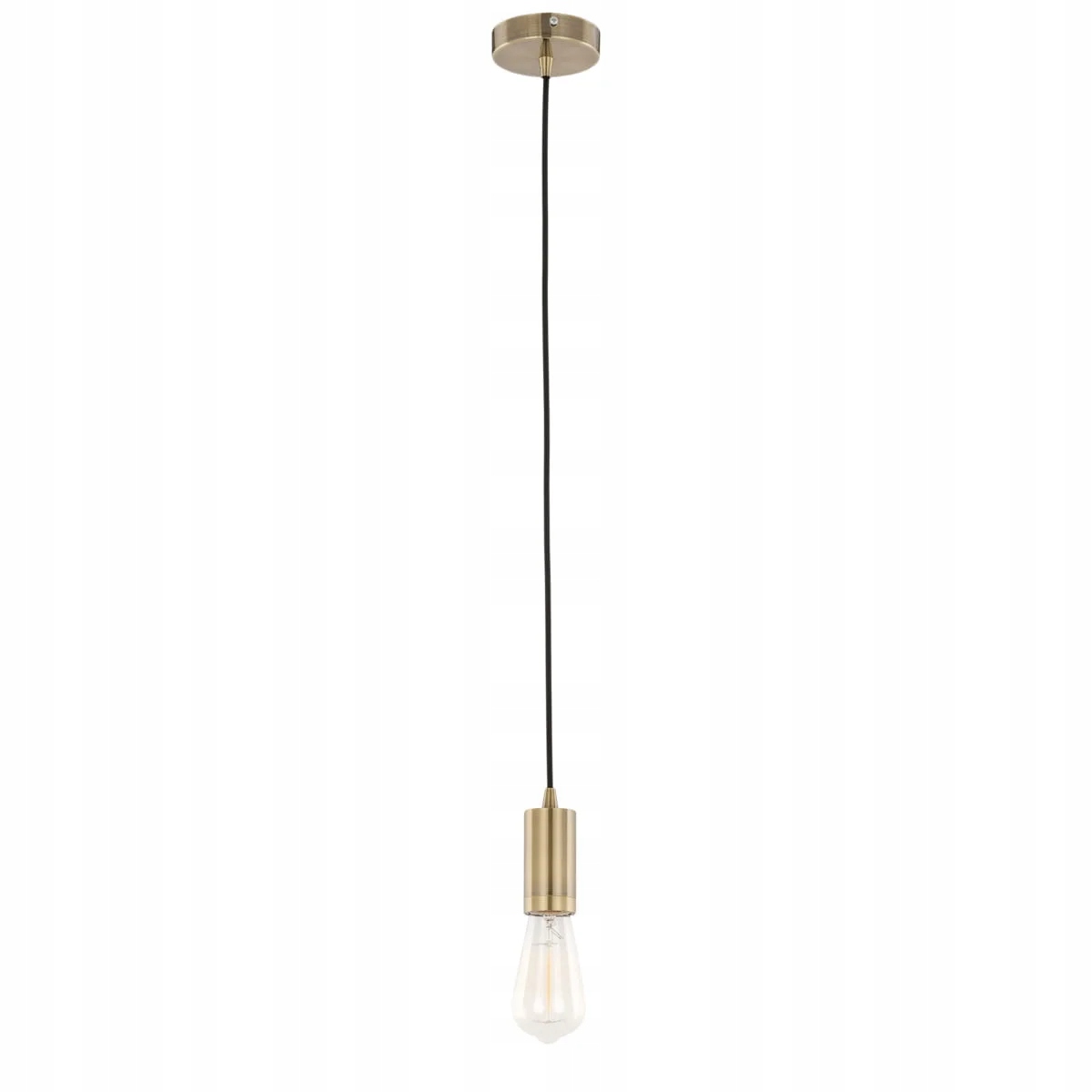 Závěsná lampa Italux Moderna zlatá E27 60W s nastavitelnou výškou IP20