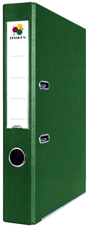 

Segregator Dźwigniowy Z Szyną A4 55MM Zielony