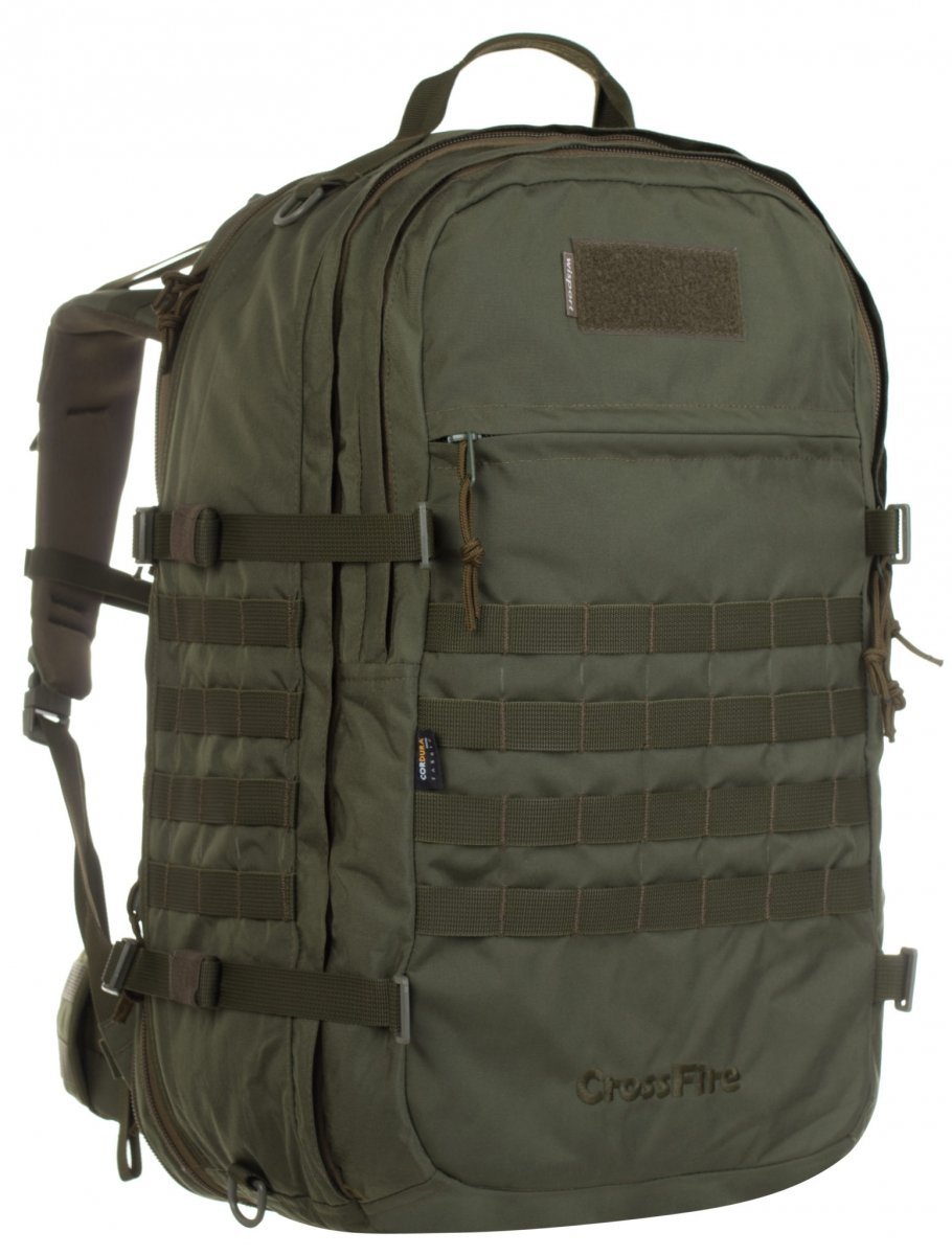 Plecak Wojskowy Wisport Crossfire 45-65 l Olive Green Cordura militarny