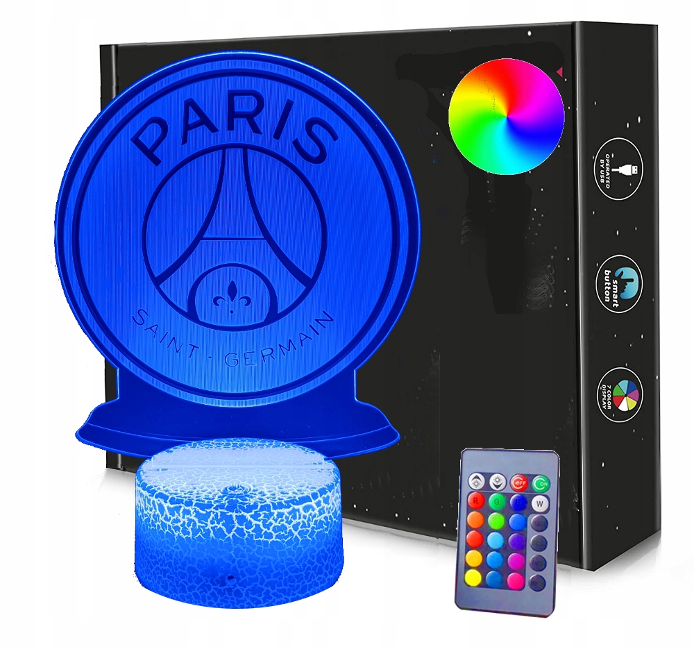 

Lampka Psg Paris Saint-Germain 3D Led Usb Pilot