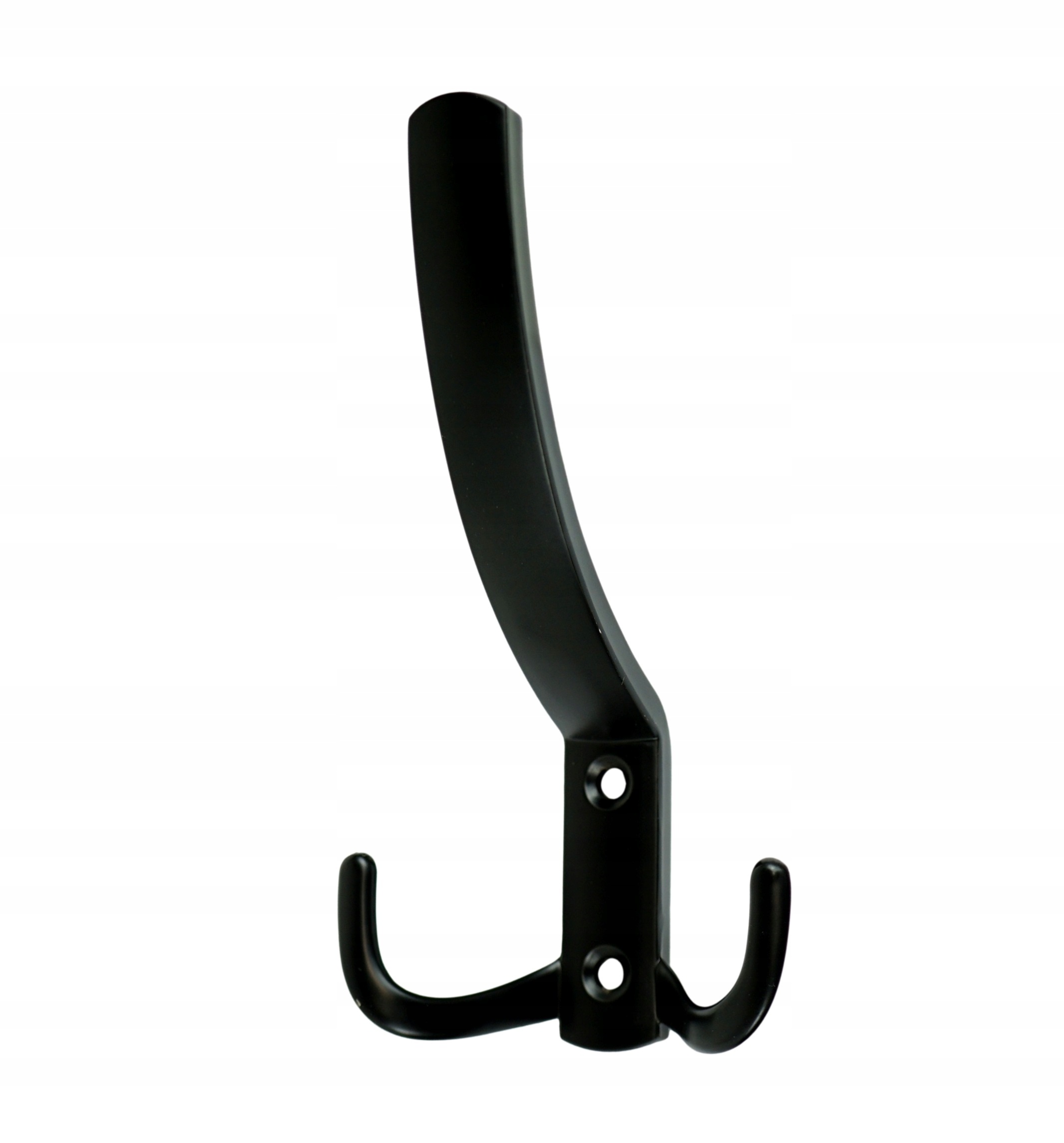 

Wieszak 3 ramienny przykręcany na ubrania czarny