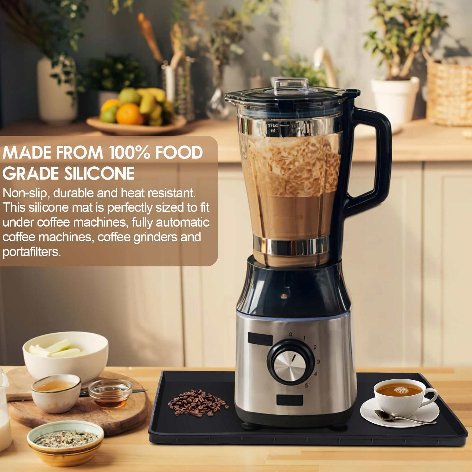 Royouzi Podkładka pod ekspres do kawy, silikonowa Marka Inna