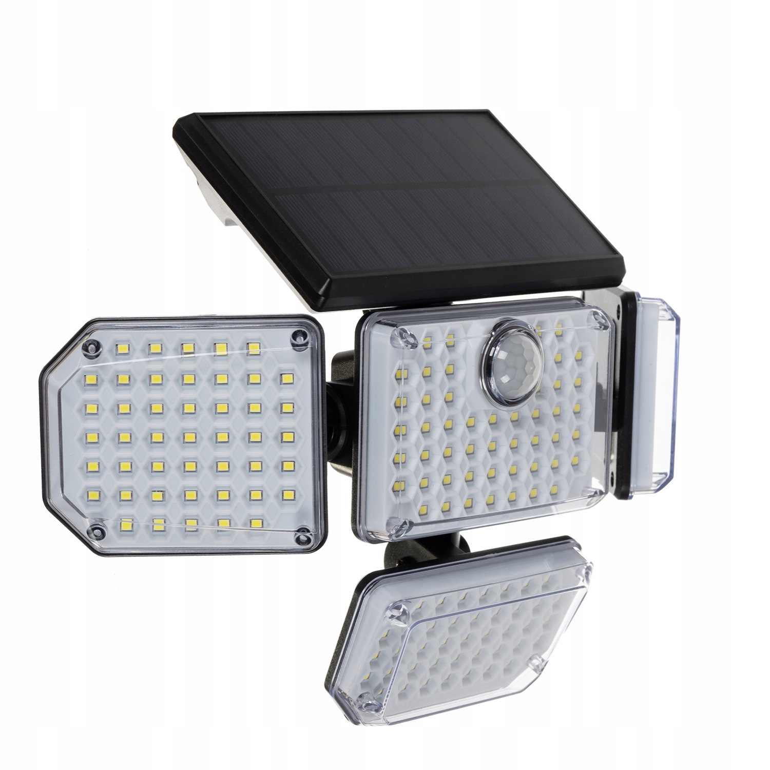LED solarna svetilka Senzor gibanja v mraku + daljinski upravljalnik Barva luči hladno bela