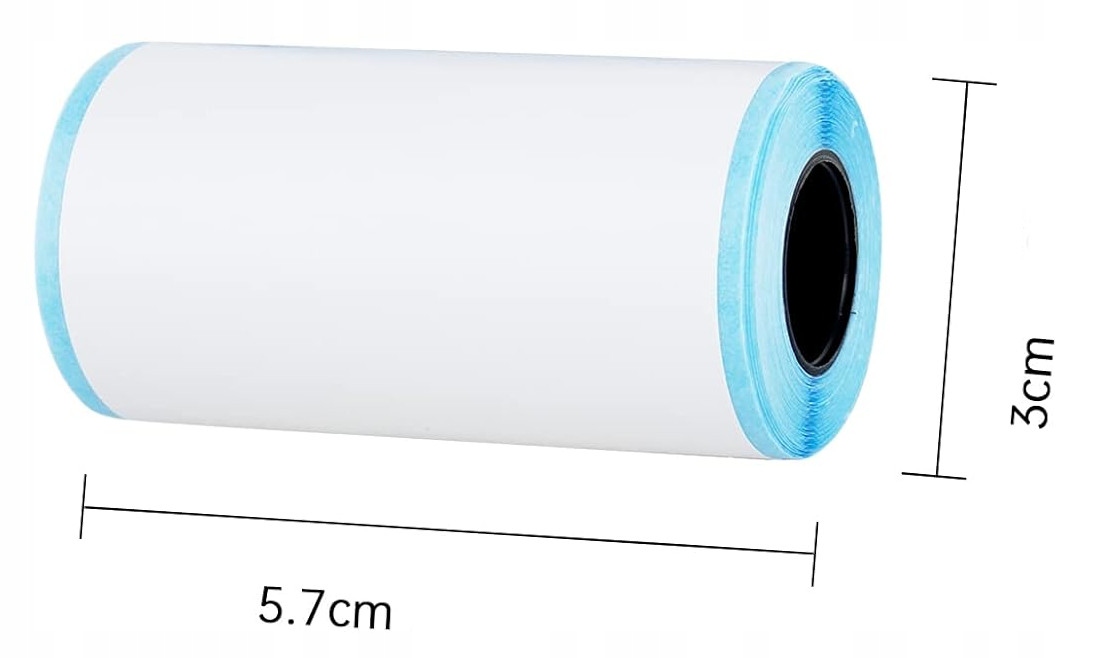 PAPIER TERMICZNY SAMOPRZYLEPNY do mini drukarki 3x ROLKA ROLKI NAKLEJKI Producent Inna