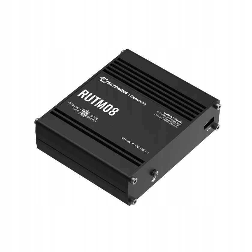 Priemyselný router Teltonika RUTM08 Gigabit Ethernet, čierny 1747956