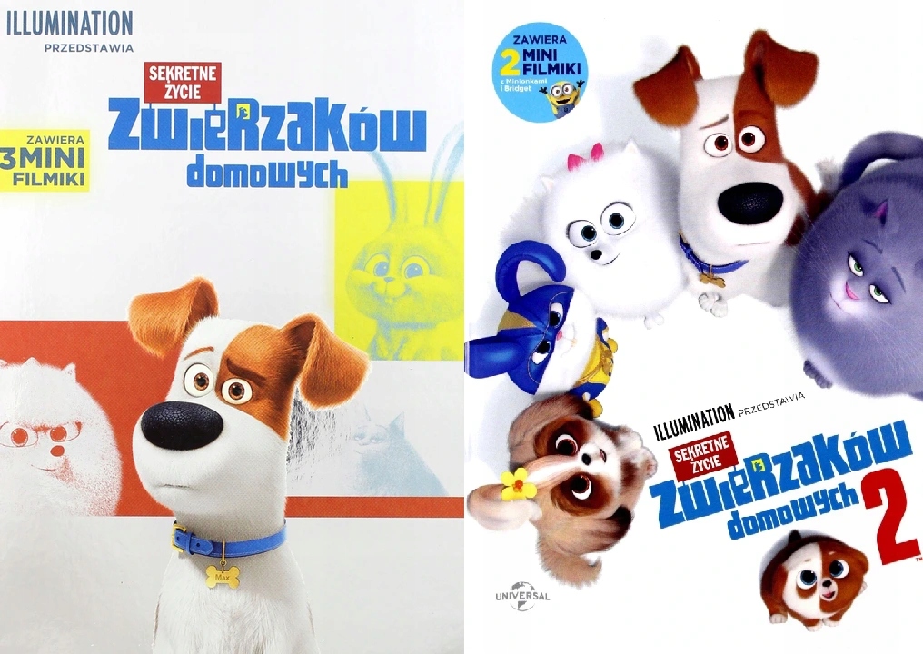 

Sekretne Życie Zwierzaków Domowych 1 2 DVD Folia