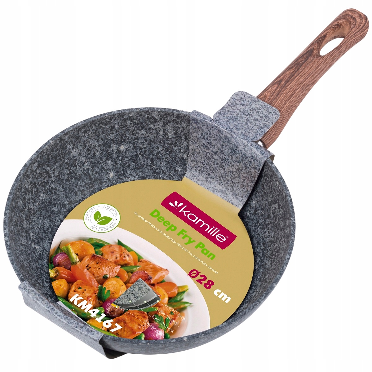 

Głęboka Patelnia Z Powłoką Granitową 28CM Indukcja