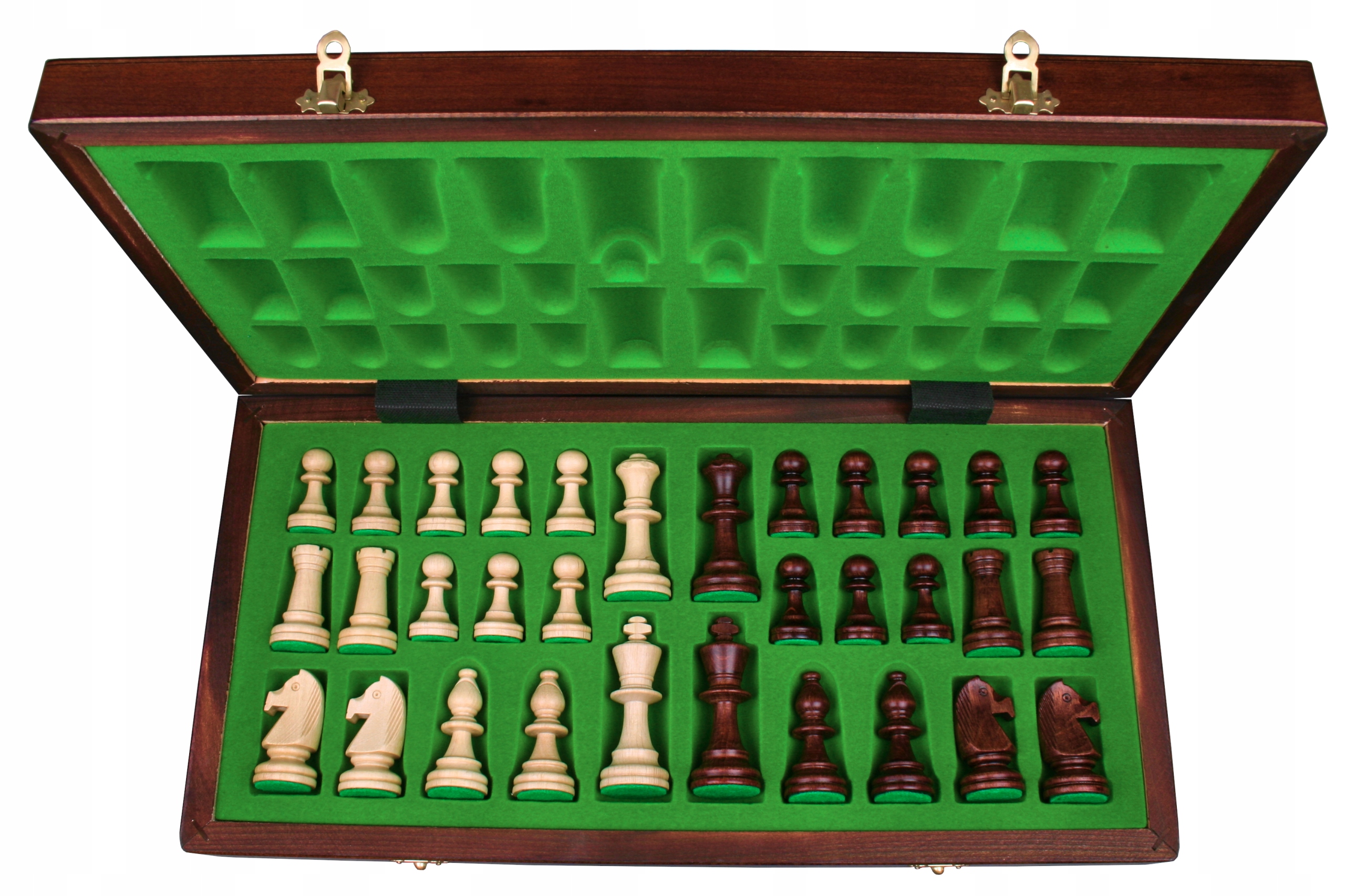 Szachy DREWNIANE Turniejowe 5 - INTARSJA Staunton Producent Madoń