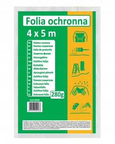 

Folia Ochronna 4 x 5m 280G Budowlana Kaem