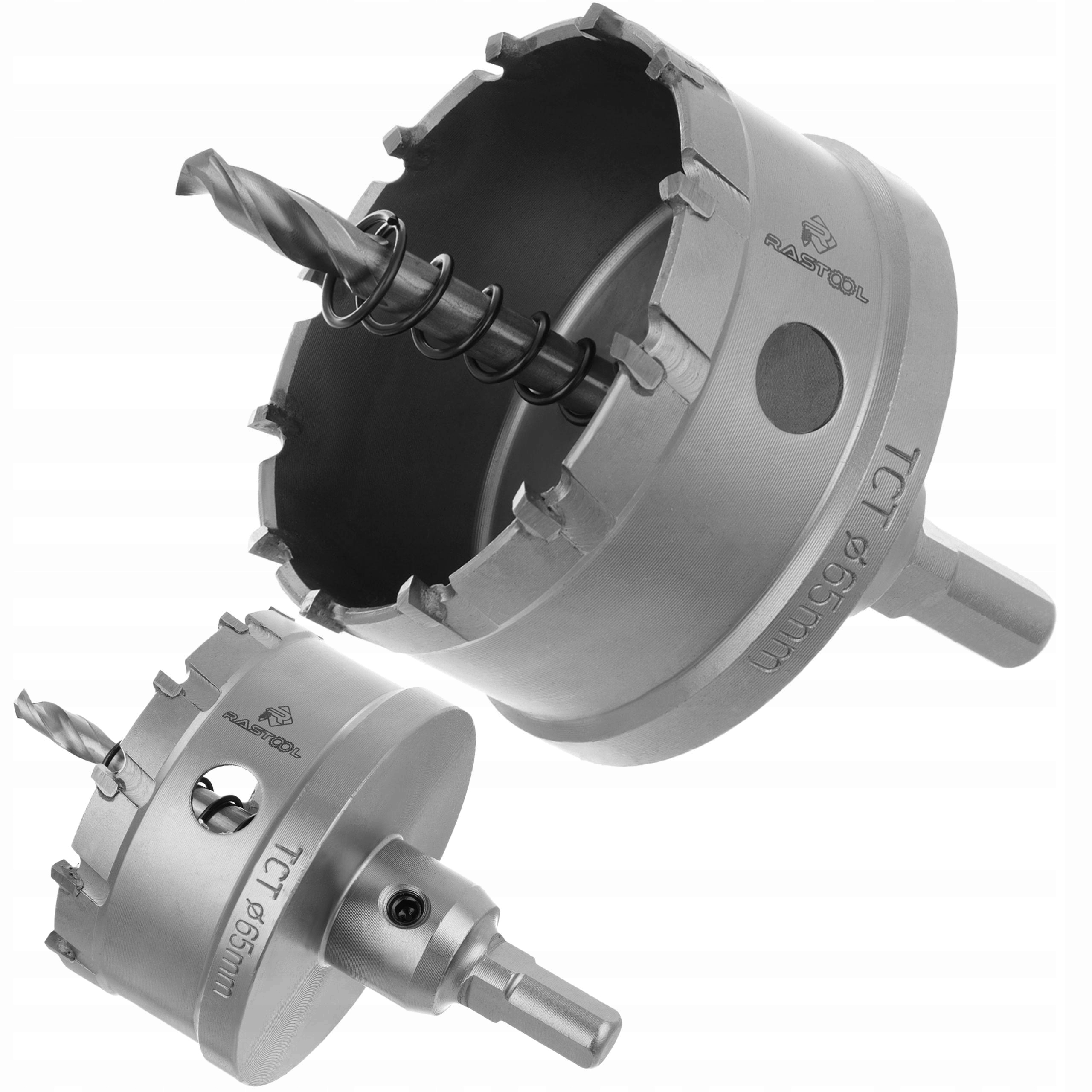 OTWORNICA WIDIOWA KORONKA WIERTŁO DO METALU ALUMINIUM 65MM Z WĘGLIKIEM PRO