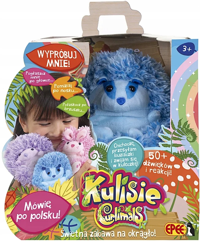 Kulisie plusz interaktywny niebieski borsuk EPEE • Cena, Opinie