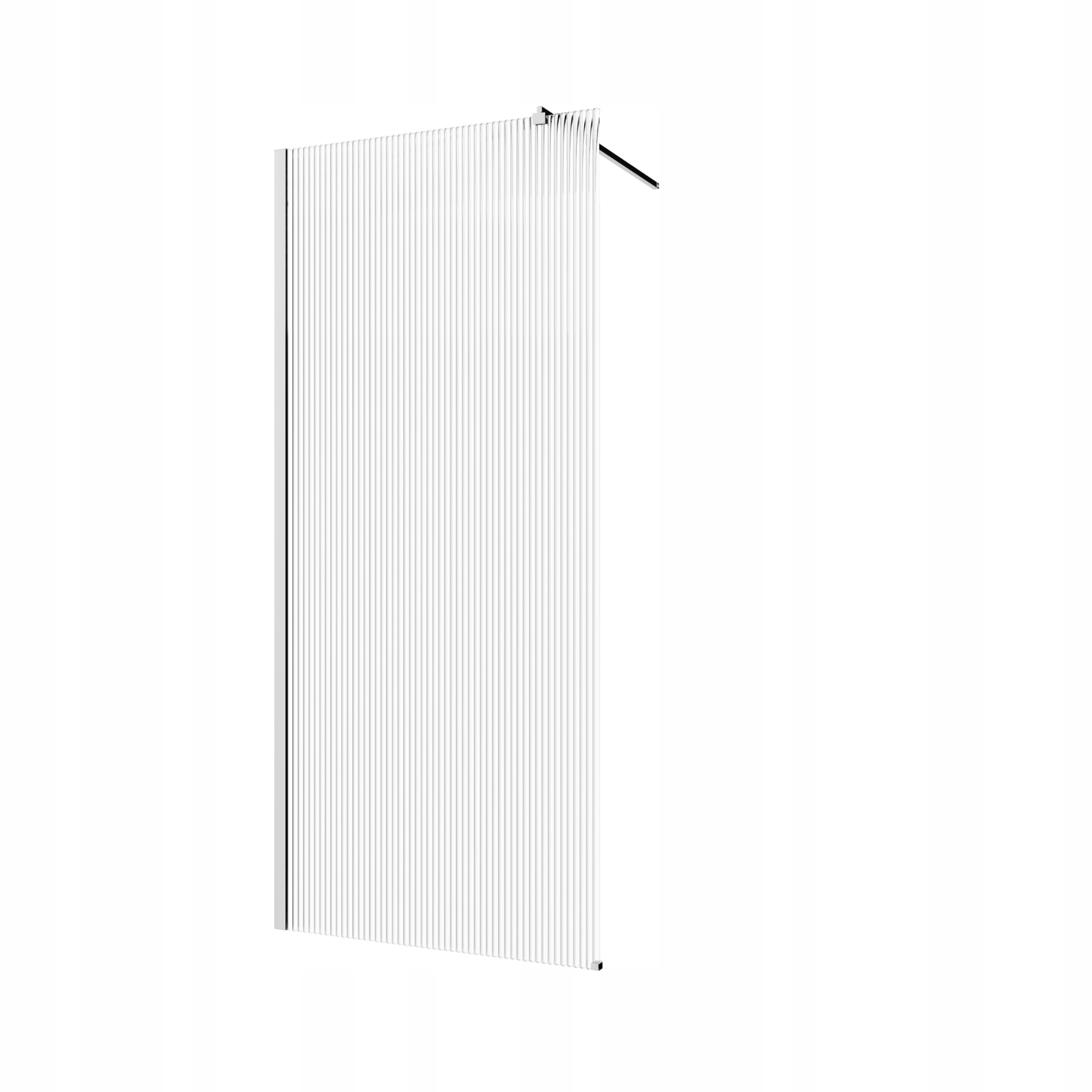 Ścianka prysznicowa kabina walk-in Invena Trend 110 × 200cm chrom ryflowana
