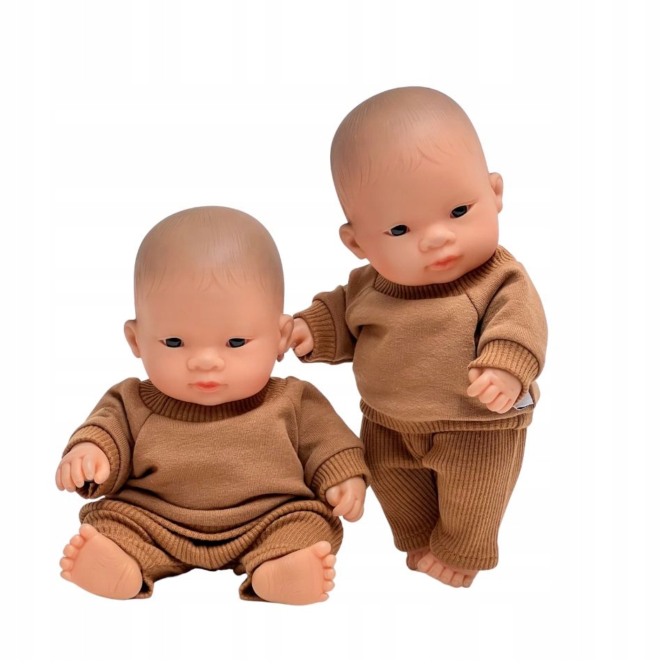 Dres dla lalki Miniland 21cm, cynamon, prezent dla dziewczynki