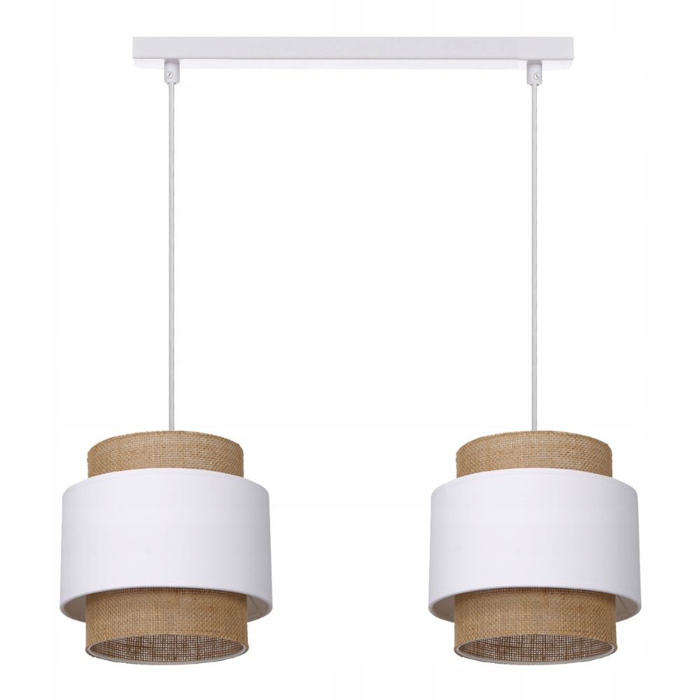 

Lampa Wisząca Sufitowa Juta Boho Jutowa Podwójna