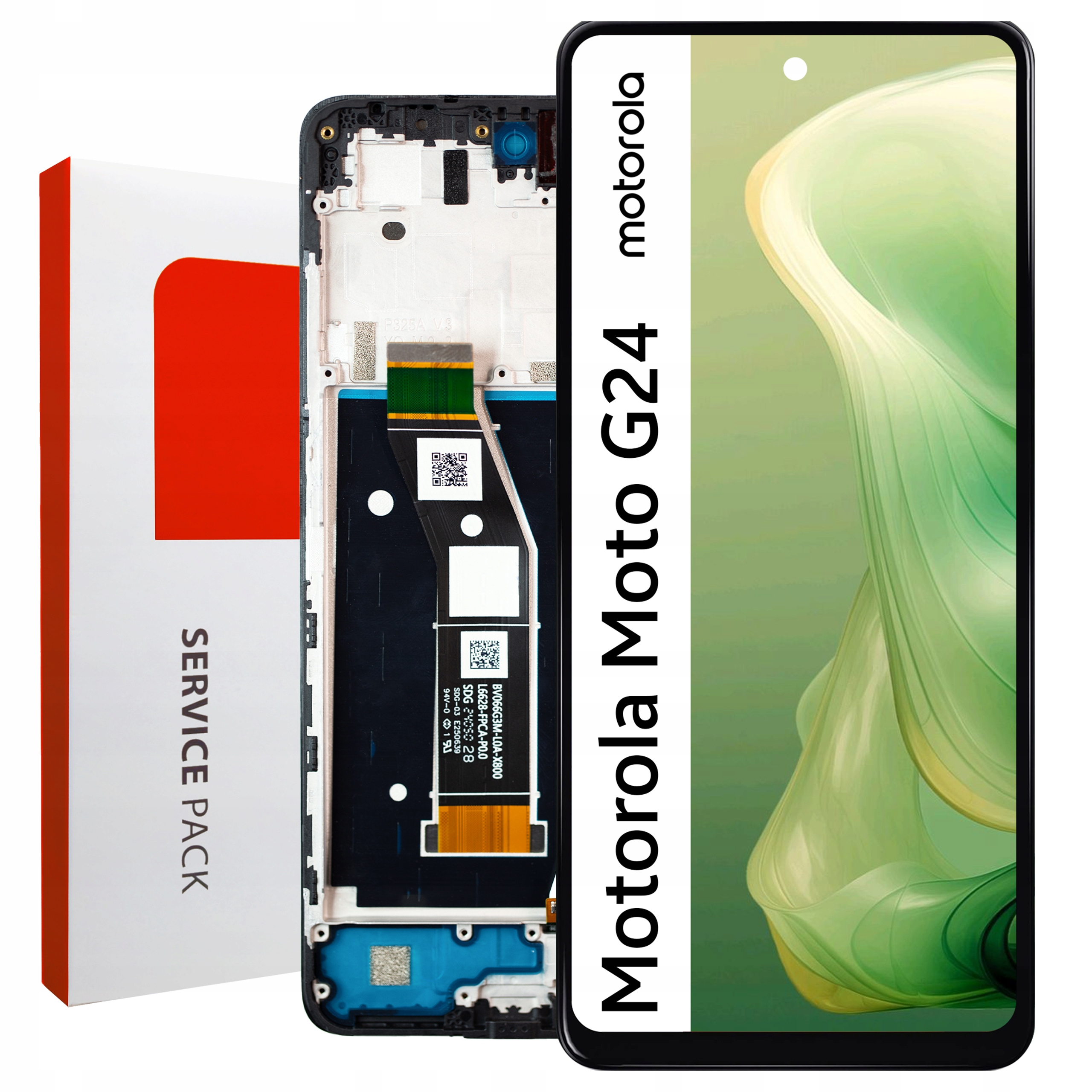 XT2423-1 LCD pro Motorola G24 Service Pack Rámeček Matrix Originál Zila