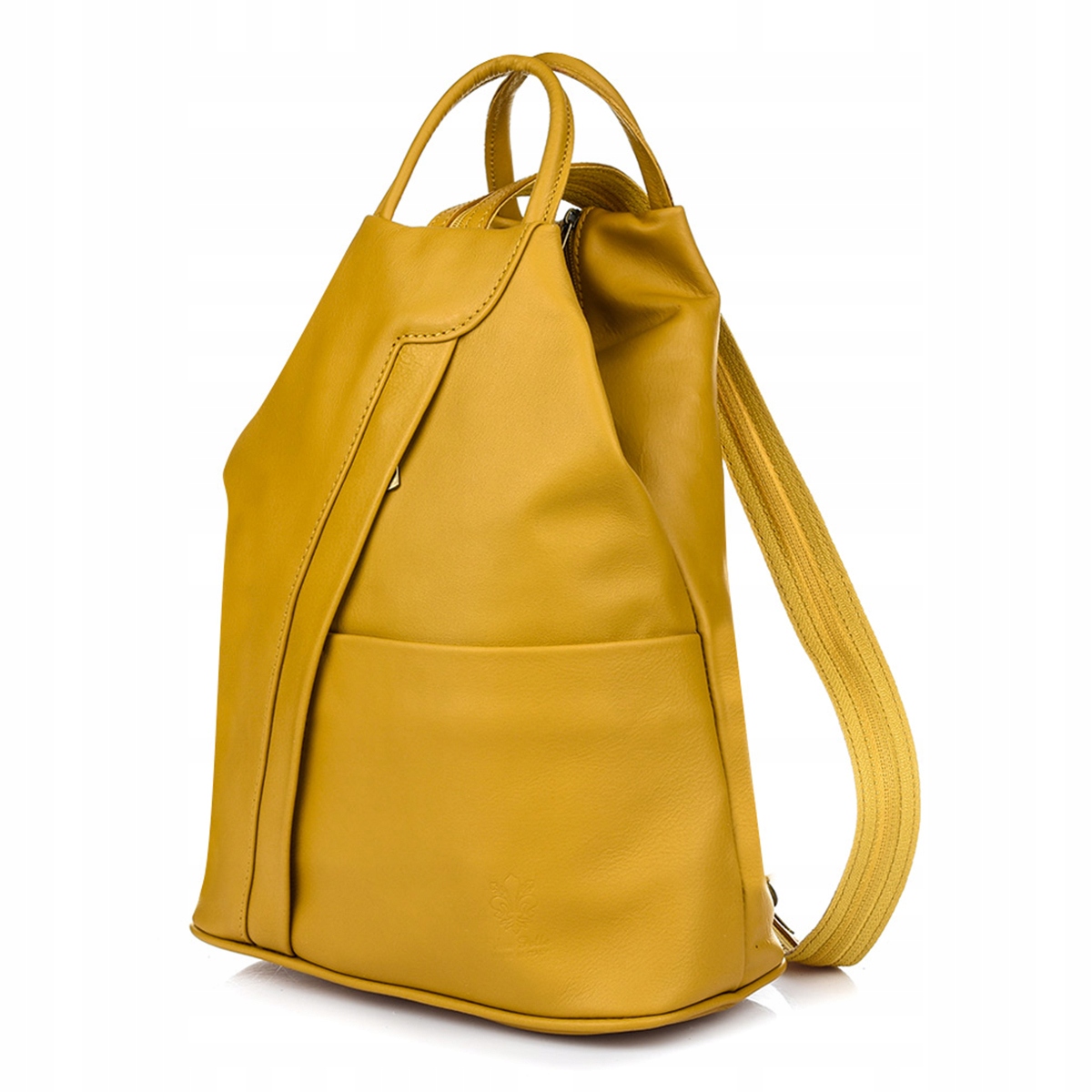 Batoh kožený dámský kultovní italský přes rameno kabelka kůže Beltimore