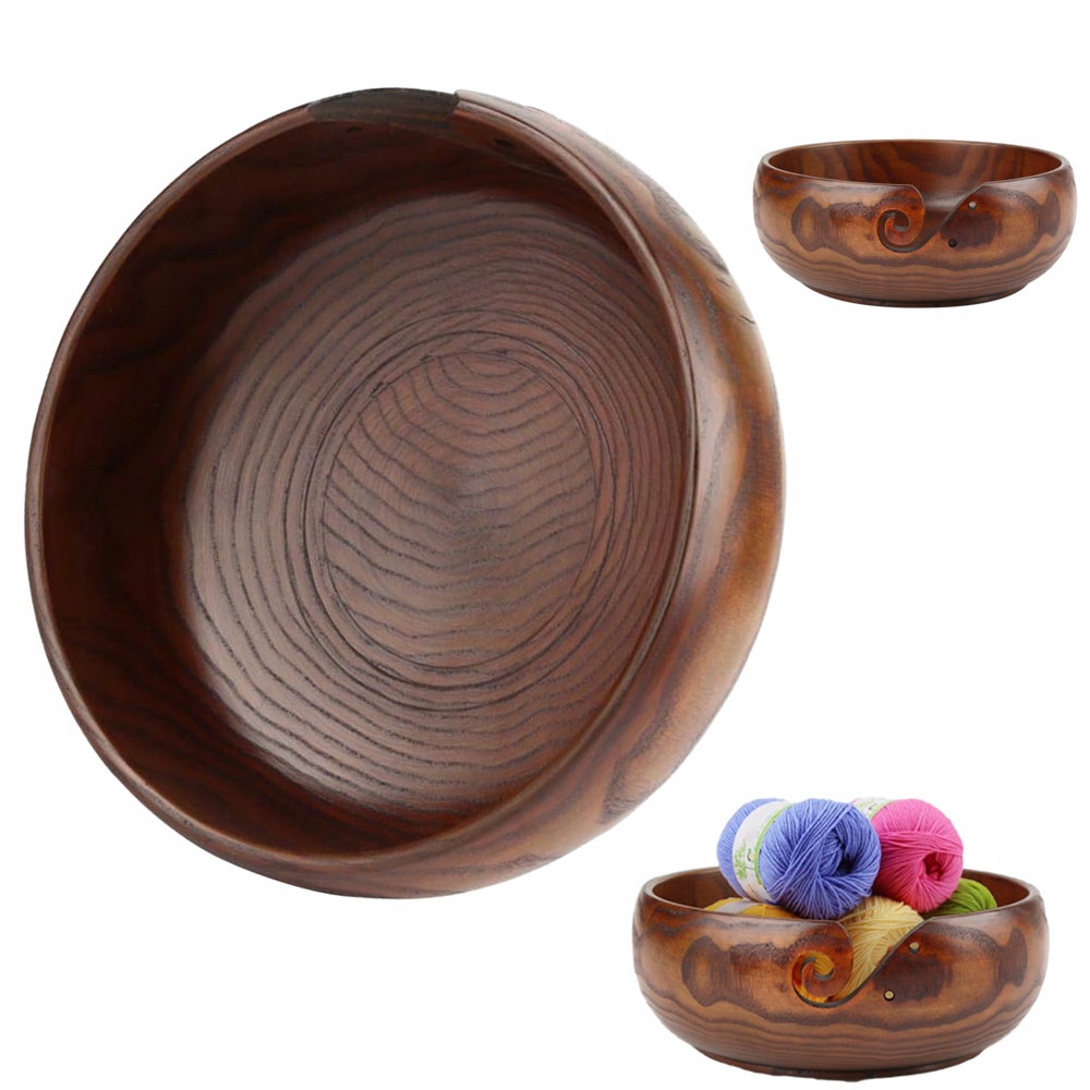 Vlněná Úložná Příze Dřevěná Miska Na Drátky Multifunkční