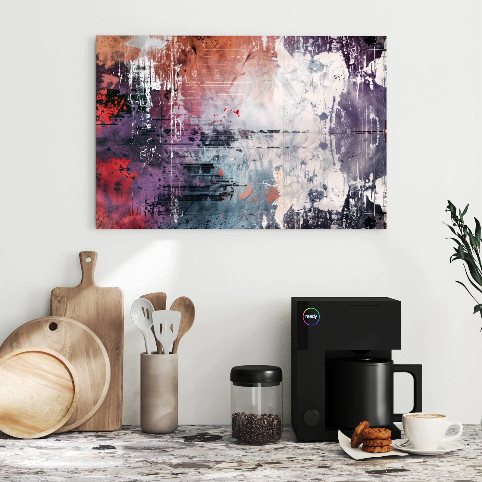 Magnetická tabule Abstraktní umění Kompozice 60 × 40 cm