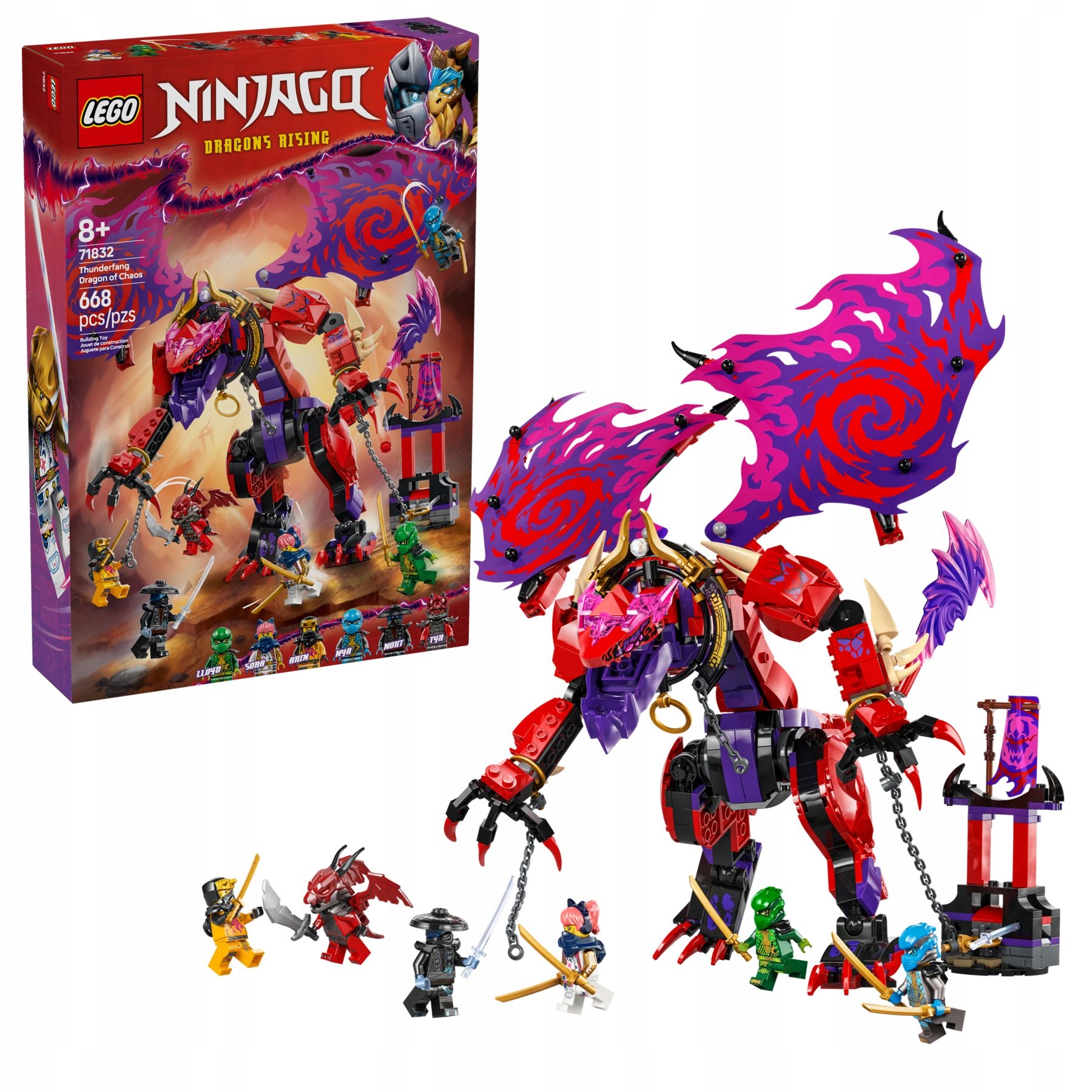 stavebnice Lego Ninjago 71832 Drak chaosu Kiełogmot