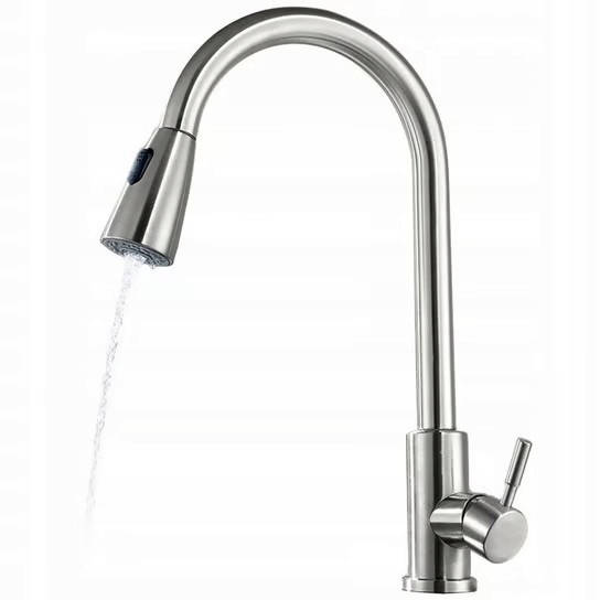 Kuchyňská baterie Stainless ocel stříbrná SUS304