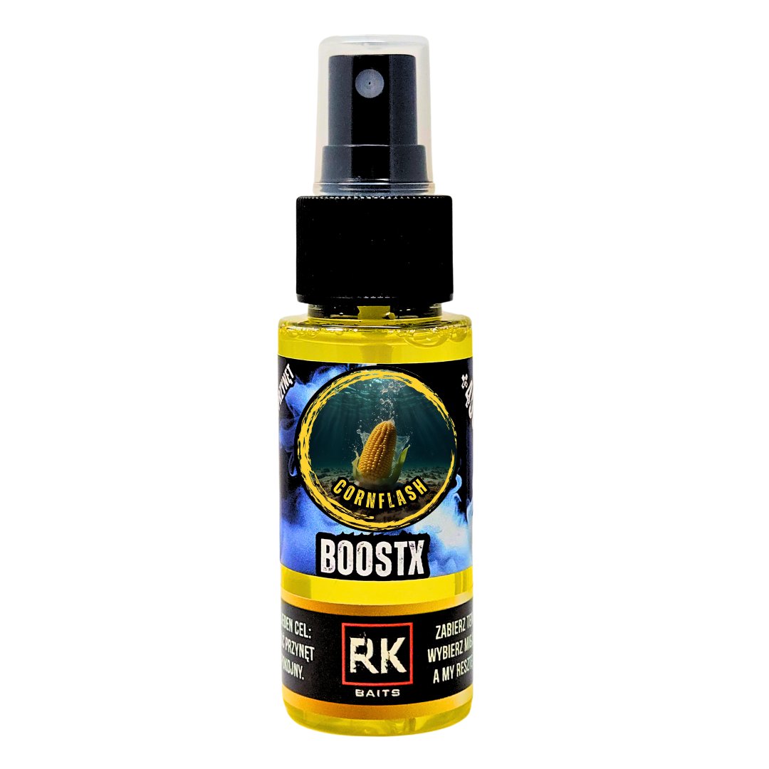 Spray do przynęt dopalacz BoostX Rk Baits Cornflash 50ml