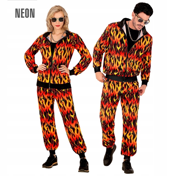Kostým Teplákovka Oheň Dresiarz Disco Party 80 Let XL