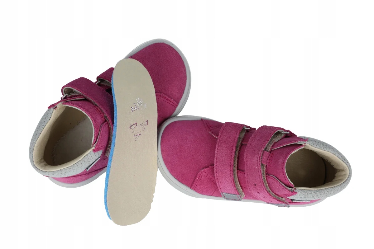 Bartek 14043 skórzane buty róż bez ocieplenia barefoot trzewiki rzep r. 32 Materiał skóra naturalna