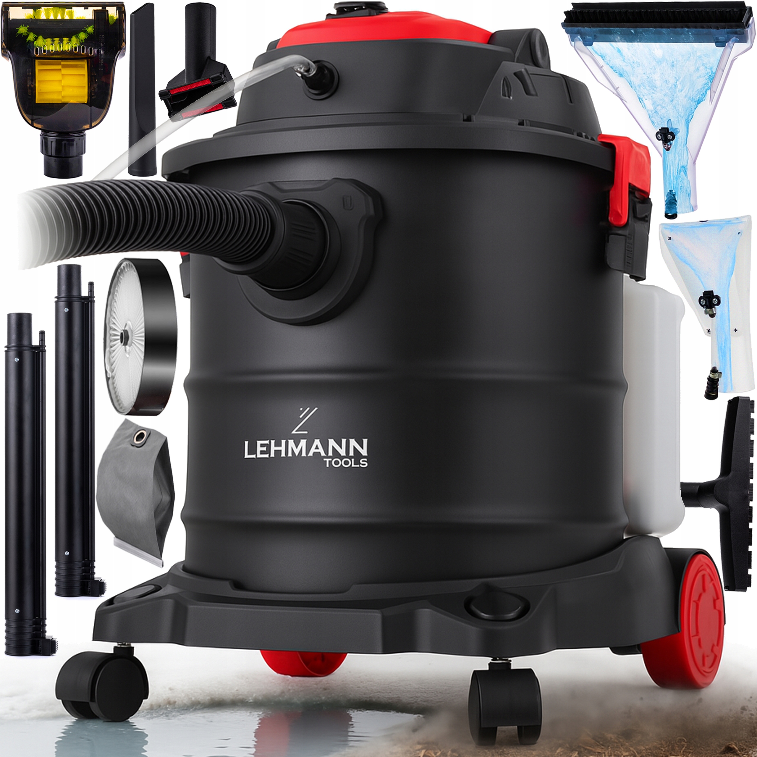 Vysavač Na Čalounění Koberců Mokrý Suchý, Sada Na Praní 2000 W