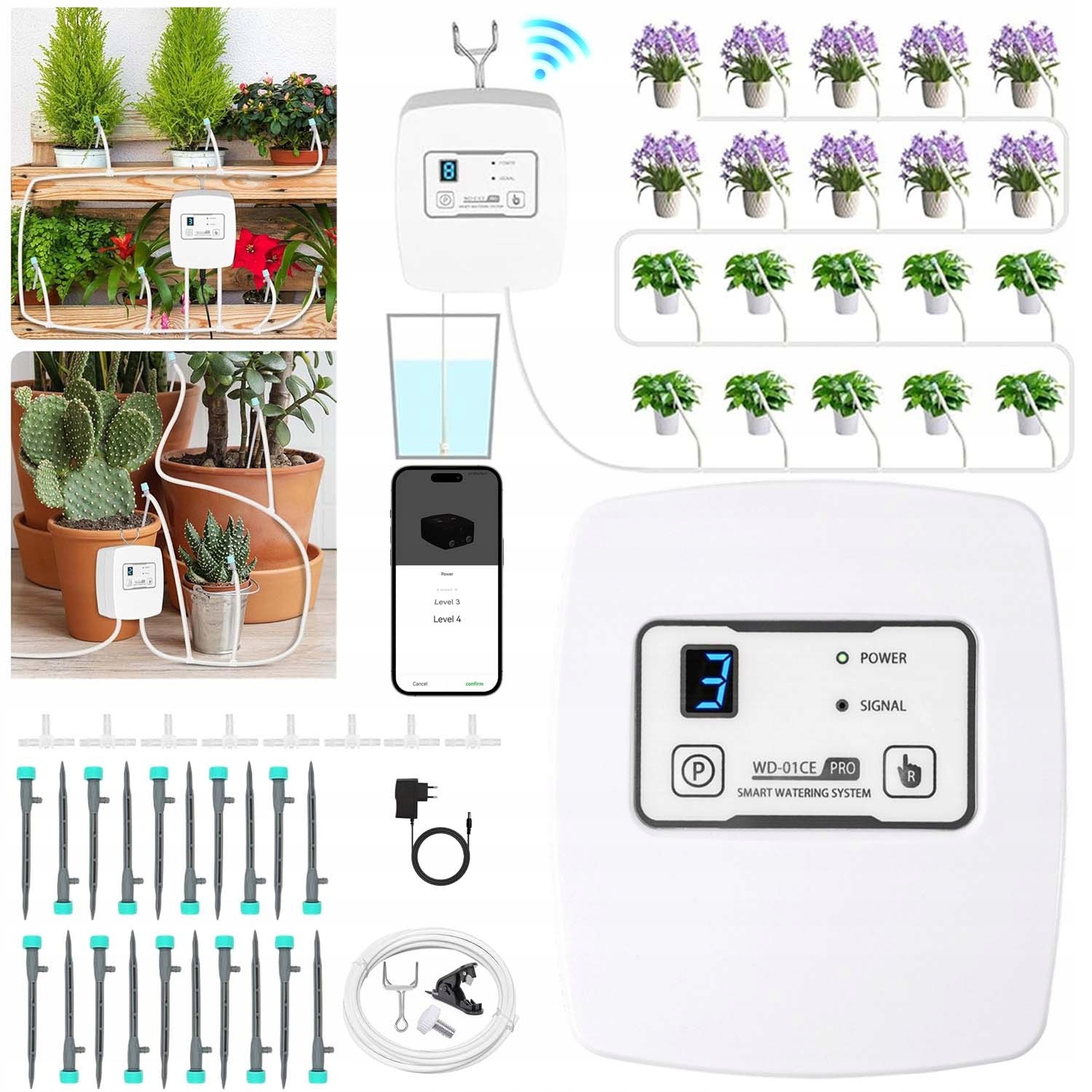Automatický Zavlažovací Systém Sada Wifi Pro Zahrady, Terasový Skleník