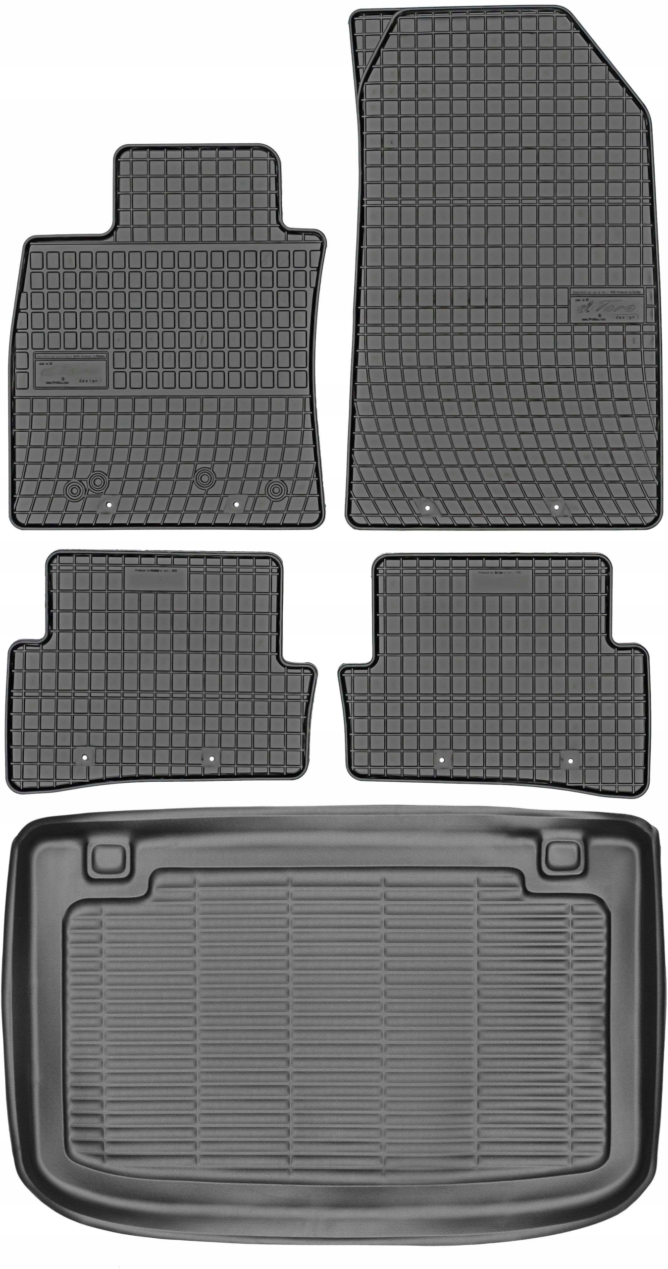 Renault Clio IV Hatchback od roku 2012-2019 Sada Koberce batožinový priestor