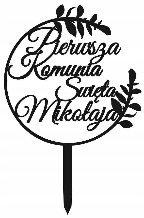 

Topper Pierwsza Komunia Święta z imieniem Imię