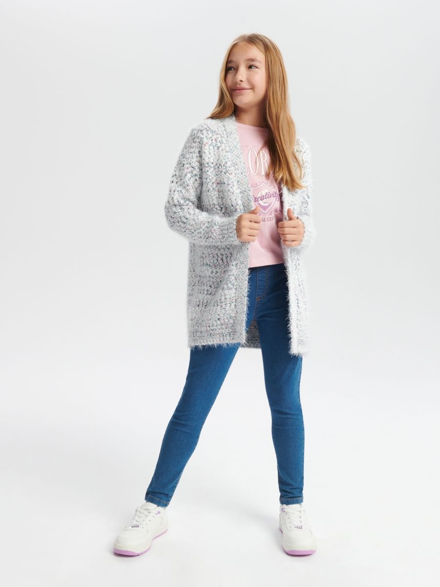 ST830 miękki sweter kardigan fluffy Sinsay 152 cm