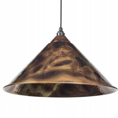 Loftová medená závesná lampa Hockley Anglicko