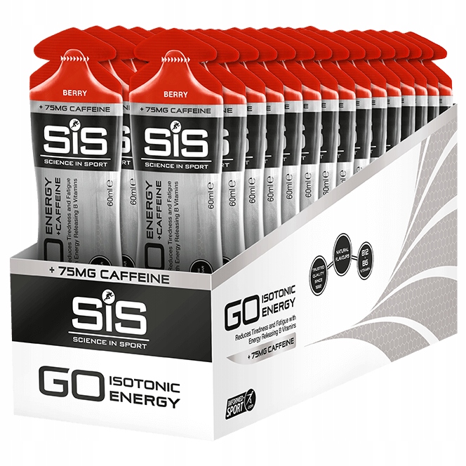 Sis Energy+caffeine 75 mg Gel Energetický Gel 30x60 ml Berry/Jagoda