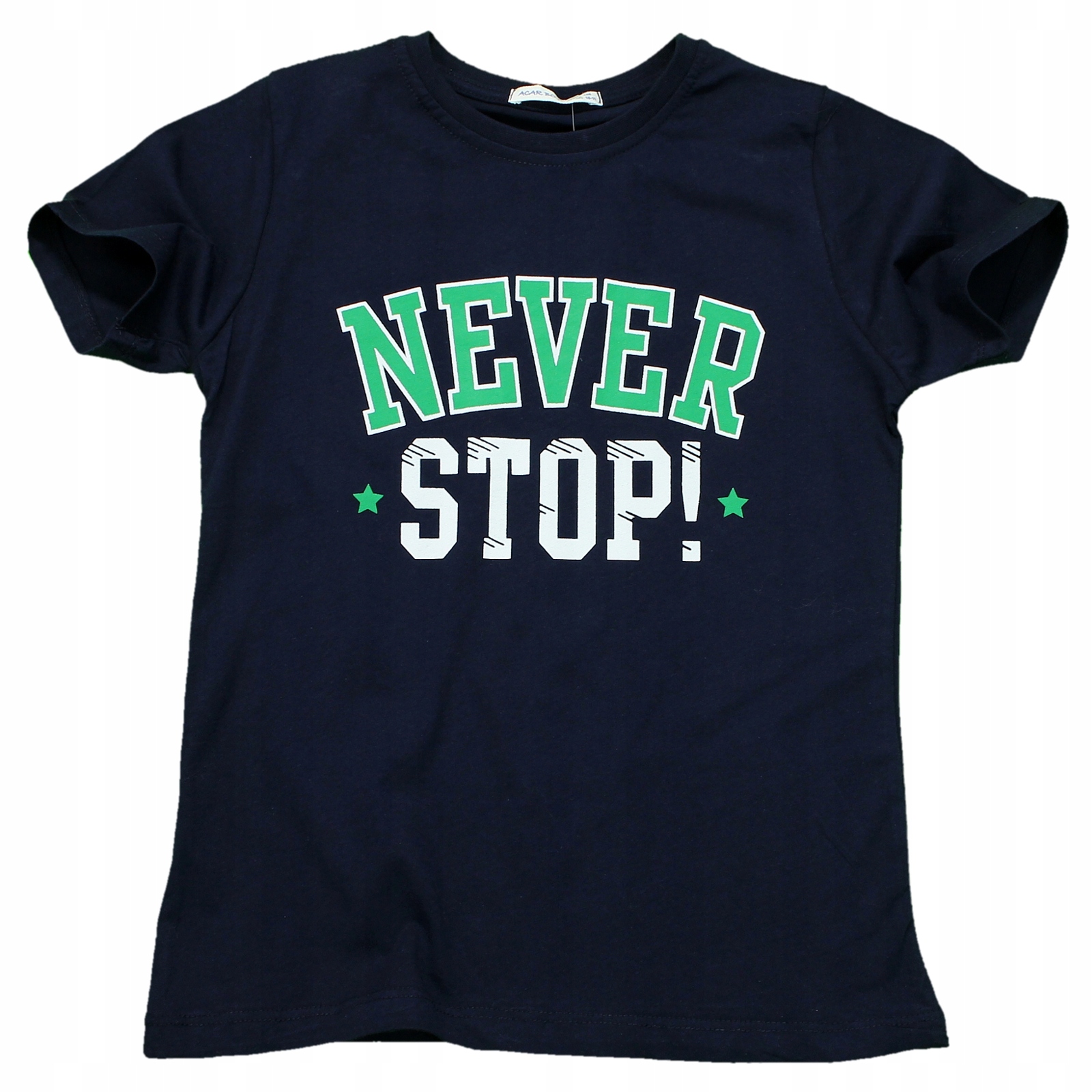 

T-shirt Koszulka Z Nadrukiem Napisy Bawełna 164