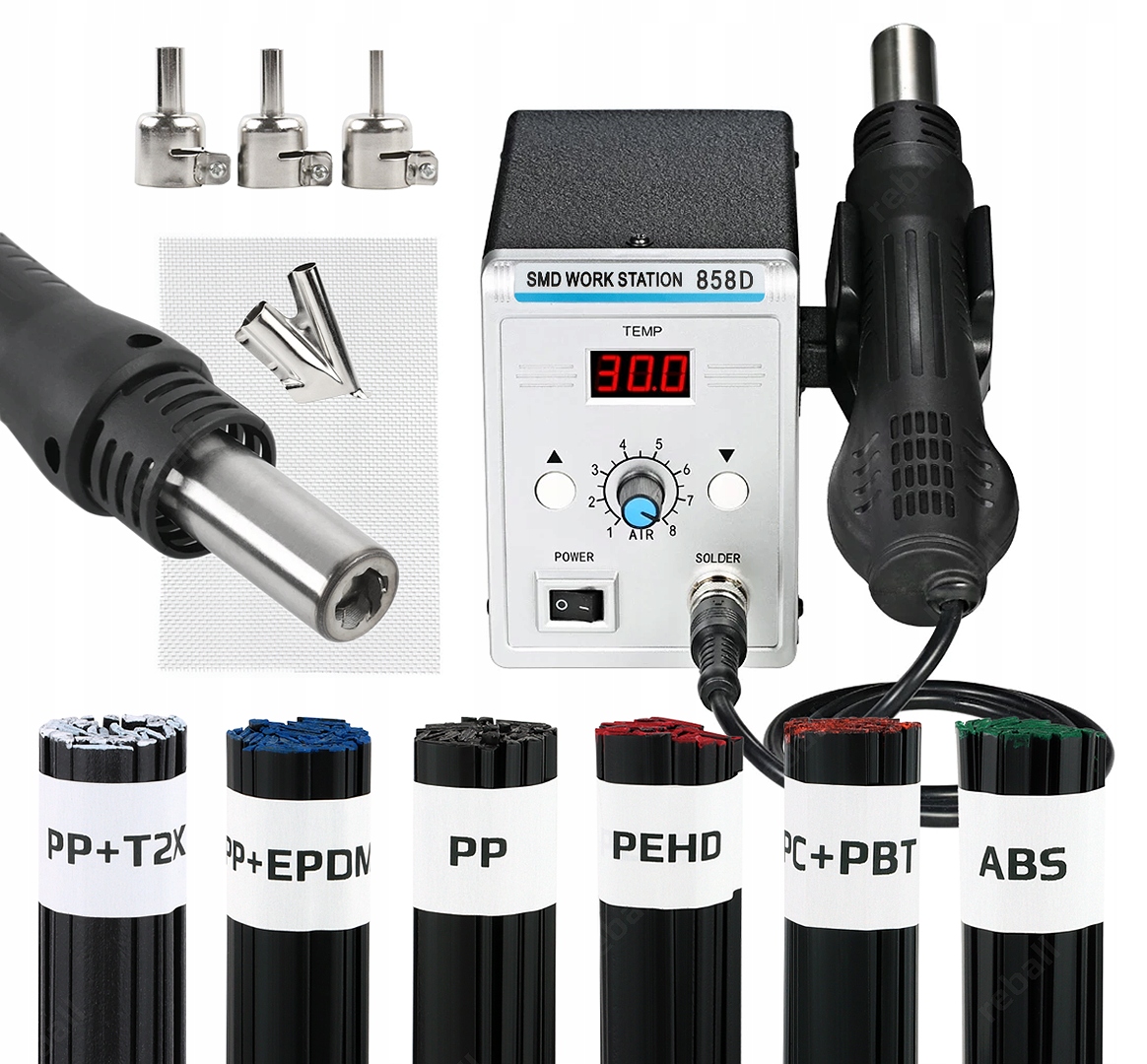 Horkovzdušná Pájecí Stanice 858D 700W Příslušenství Pro Pojiva