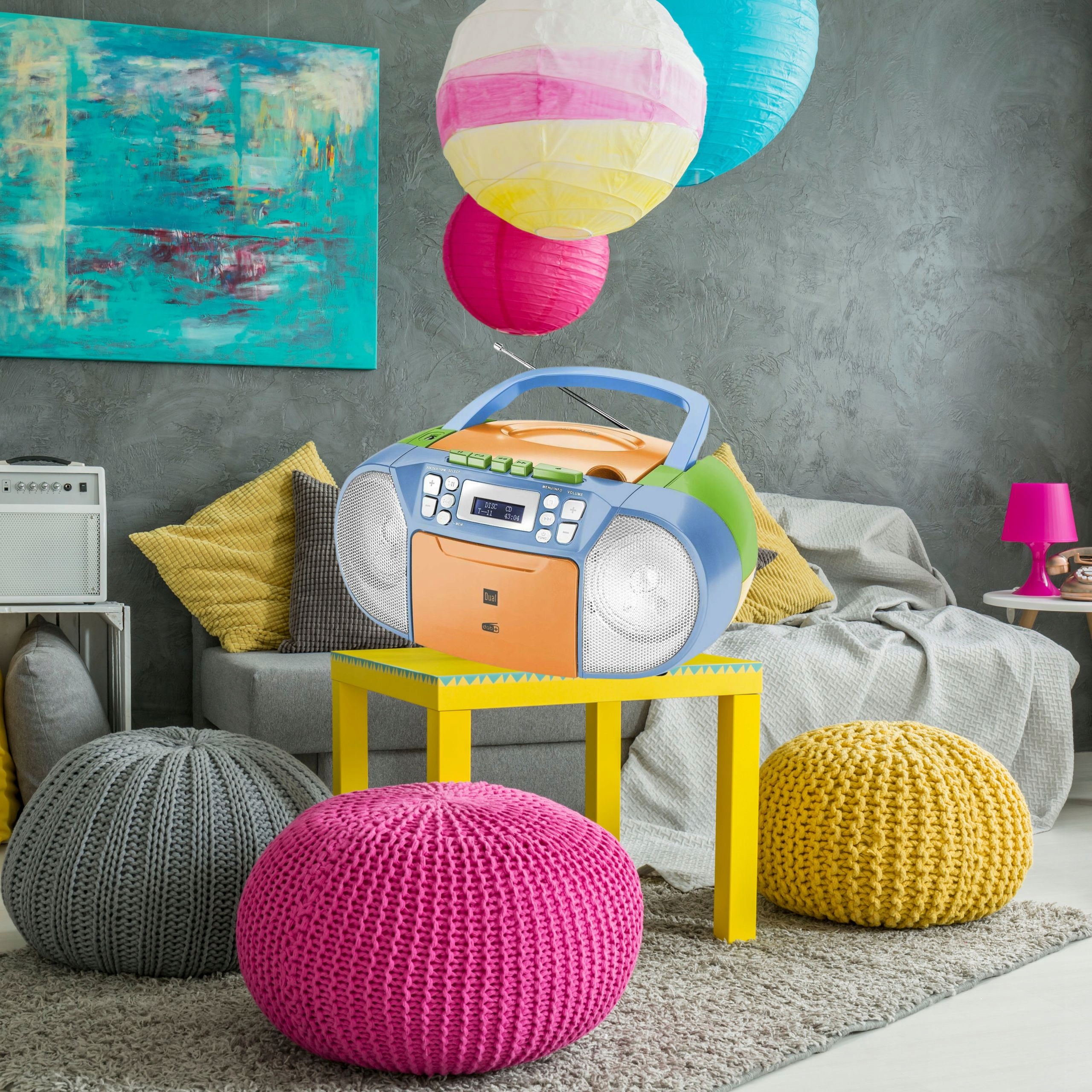 BOOMBOX RADIO CYFROWE DAB+ FM MP3 CD USB Kod producenta 76500