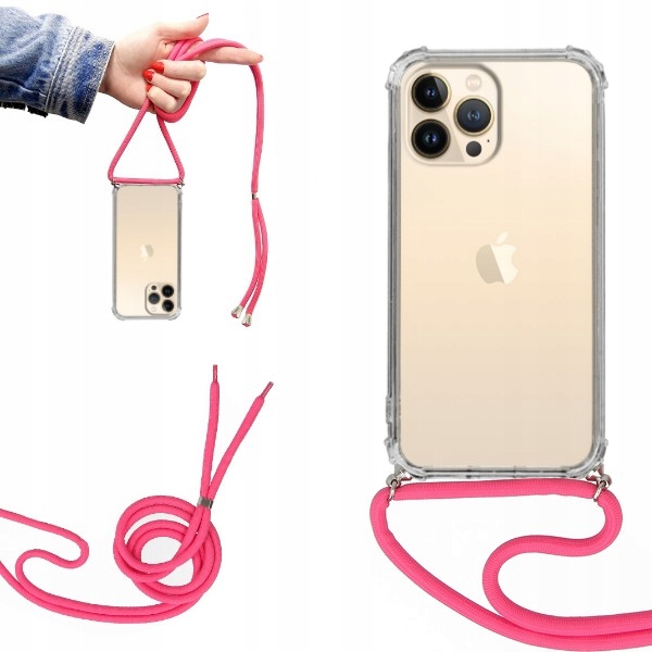 Etui CROSSBODY do IPHONE 13 PRO MAX Malinowy Sznur Sklep, Opinie
