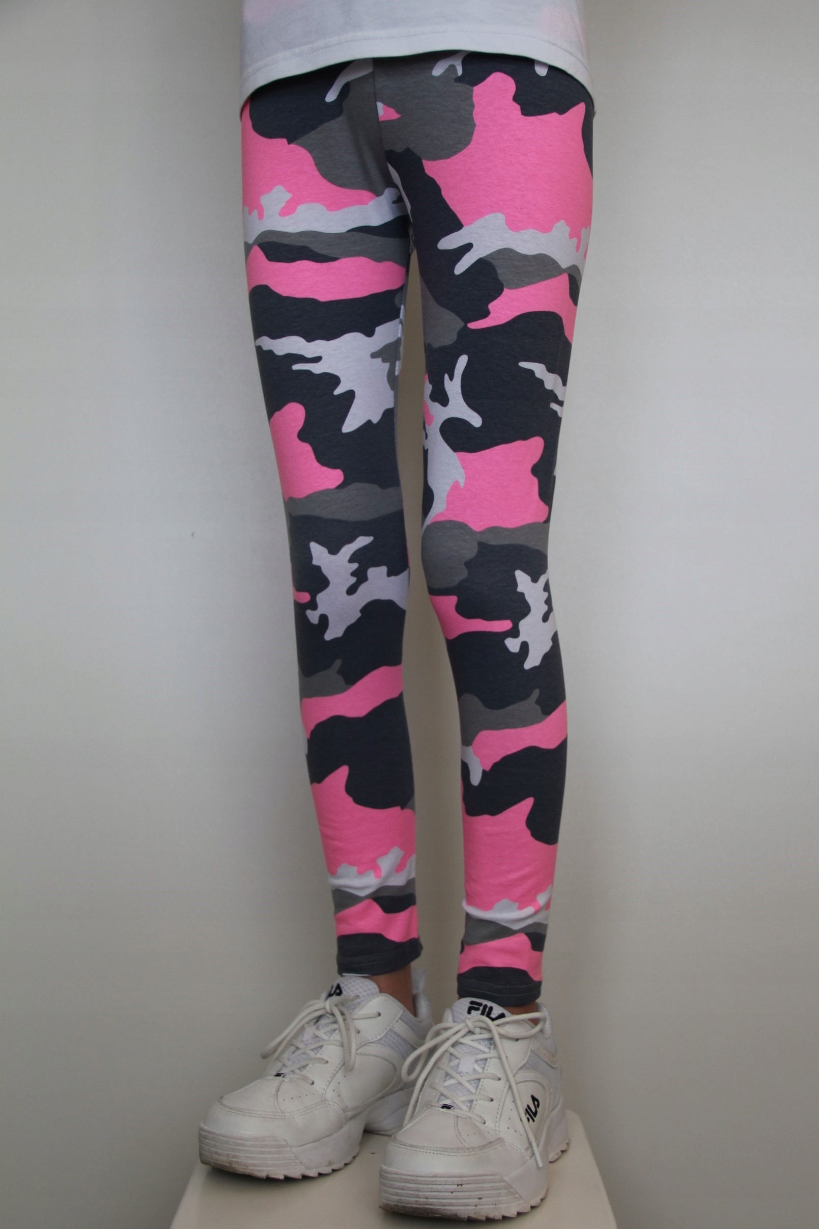 Getry Legginsy Dziecięce Nadruki MORO RÓŻ 164 Marka Inna marka